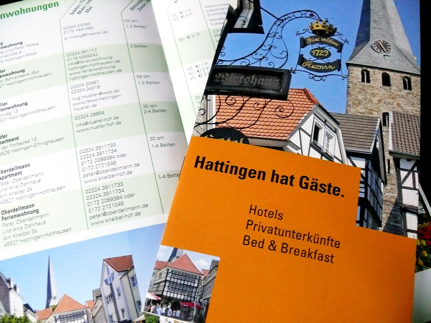 Unterkunftsverzeichnis „Hattingen hat Gäste“