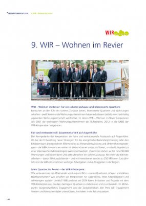 UKBS, Geschäftsbericht 2014