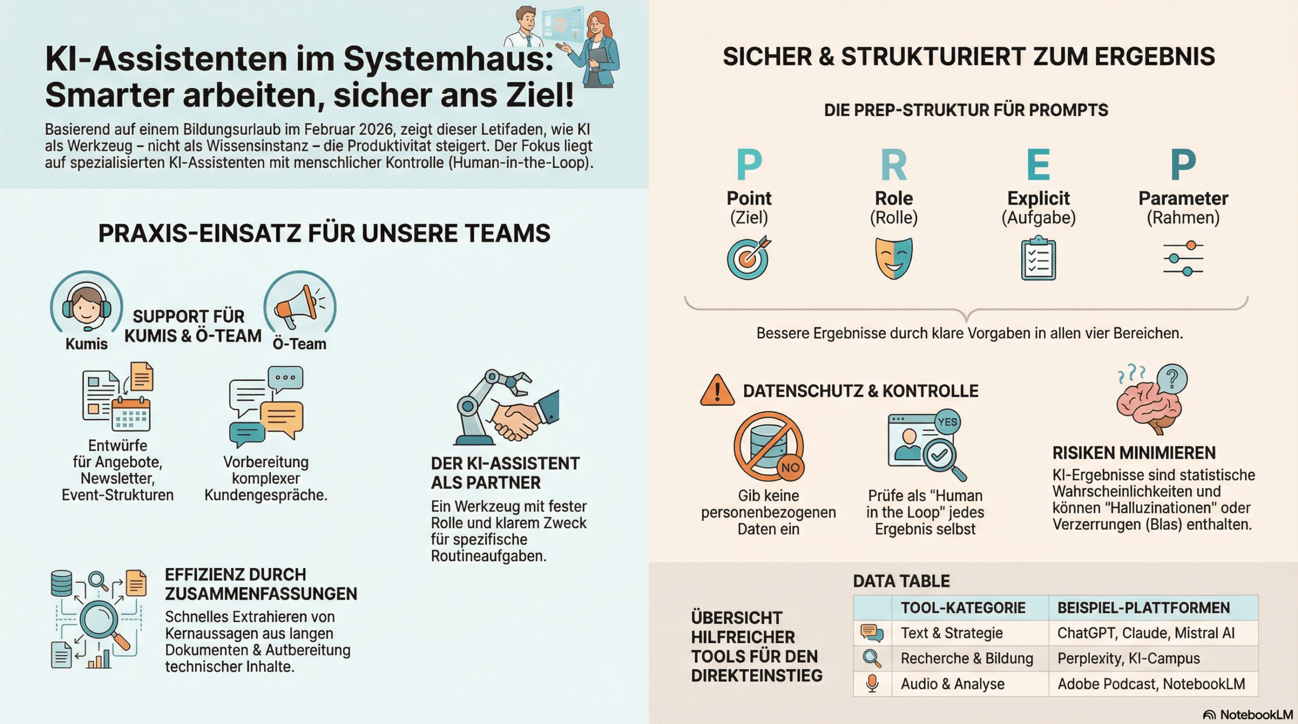 Infografik KI-Assistenten bauen