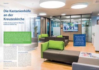 Die Kastanienhöfe an der Kreuzeskirche: Titelgeschichte, Mietermagazin der Allbau AG „Mein Zuhause“, 2016