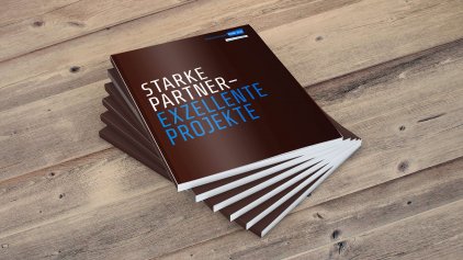 Titelseite des Katalogs „Starke Partner – exzellente Projekte“